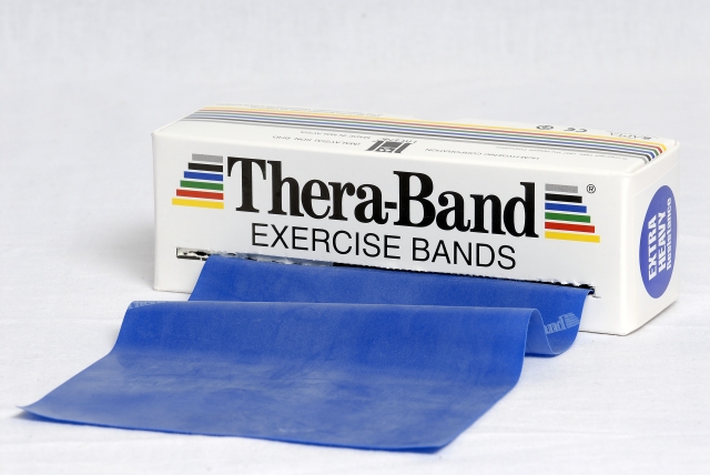 Picture of Thera Band Übungsband, extra stark (blau), 5,5 m Rolle