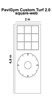 Bild von PaviGym Custom Turf 2.0 Square-Web 2 x 4,8 m H. 22 mm mit Markierungen