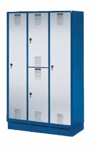 Picture of Kombinationsschränke S3000 Evolo, mit untergebauter Bank, 3 Abteile 