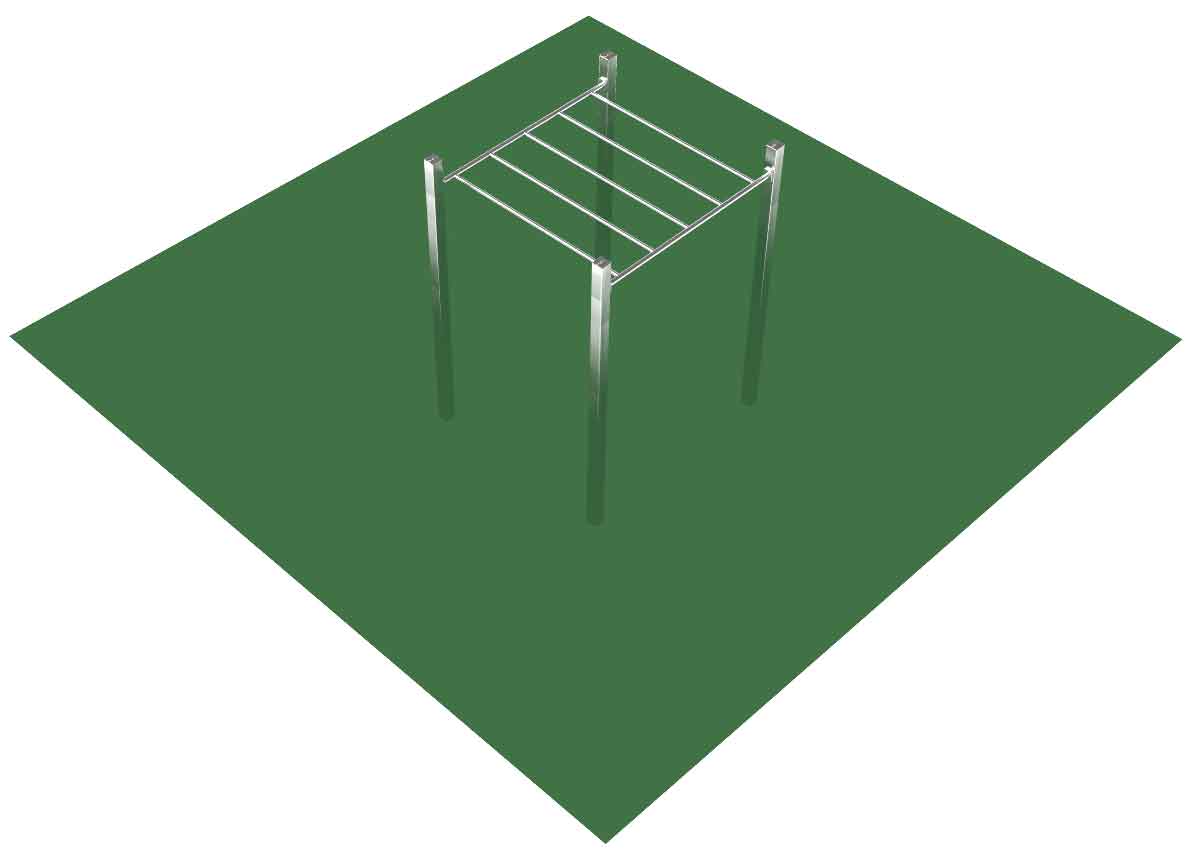 Bild von JK Calisthenics Outdoor-Parks - Monkeybar Hangelleiter - Edelstahl