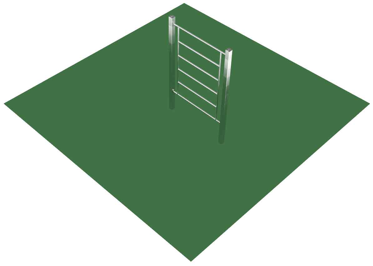 Bild von JK Calisthenics Outdoor-Parks - Swedish Wall / Sprossenwand - Edelstahl