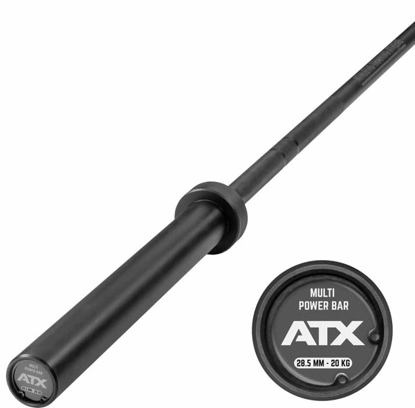 Bild von ATX Cerakote Multi Bar Sniper Grey - die extravagante Langhantelstange in Sniper Grey