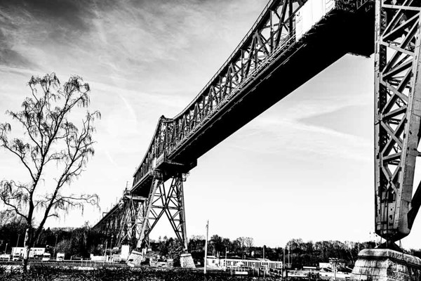 Bild von Brücke 0029 Bild auf Fotoleinwand - 120 x 80 cm - Holzkeilrahmen 