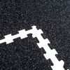Bild von Gymfloor® Puzzleplatte 956 x 956 x 10 mm - schwarz mit 10% grauen Granulaten