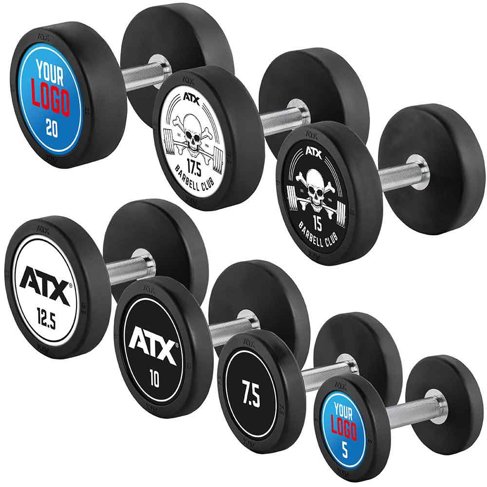 Bild von PRO-Style – Rubber Dumbbells - Customer - Hantelsatz 5-40 kg