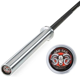 Bild von ATX RAM BAR II - Powerlifting Bar - internationaler Standard - Black Oxid / Hartchrome