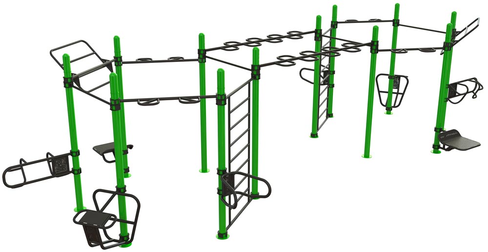 Picture of Outdoor Functional Training Station for up To 18 Users  doppel Octagon 30-03880-D1-0003 